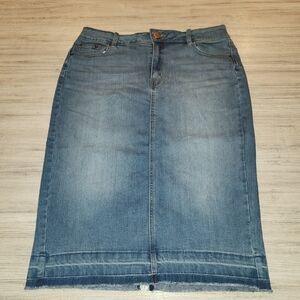 Azy Denim Blue Jean Skirt Women's Size 1X A3